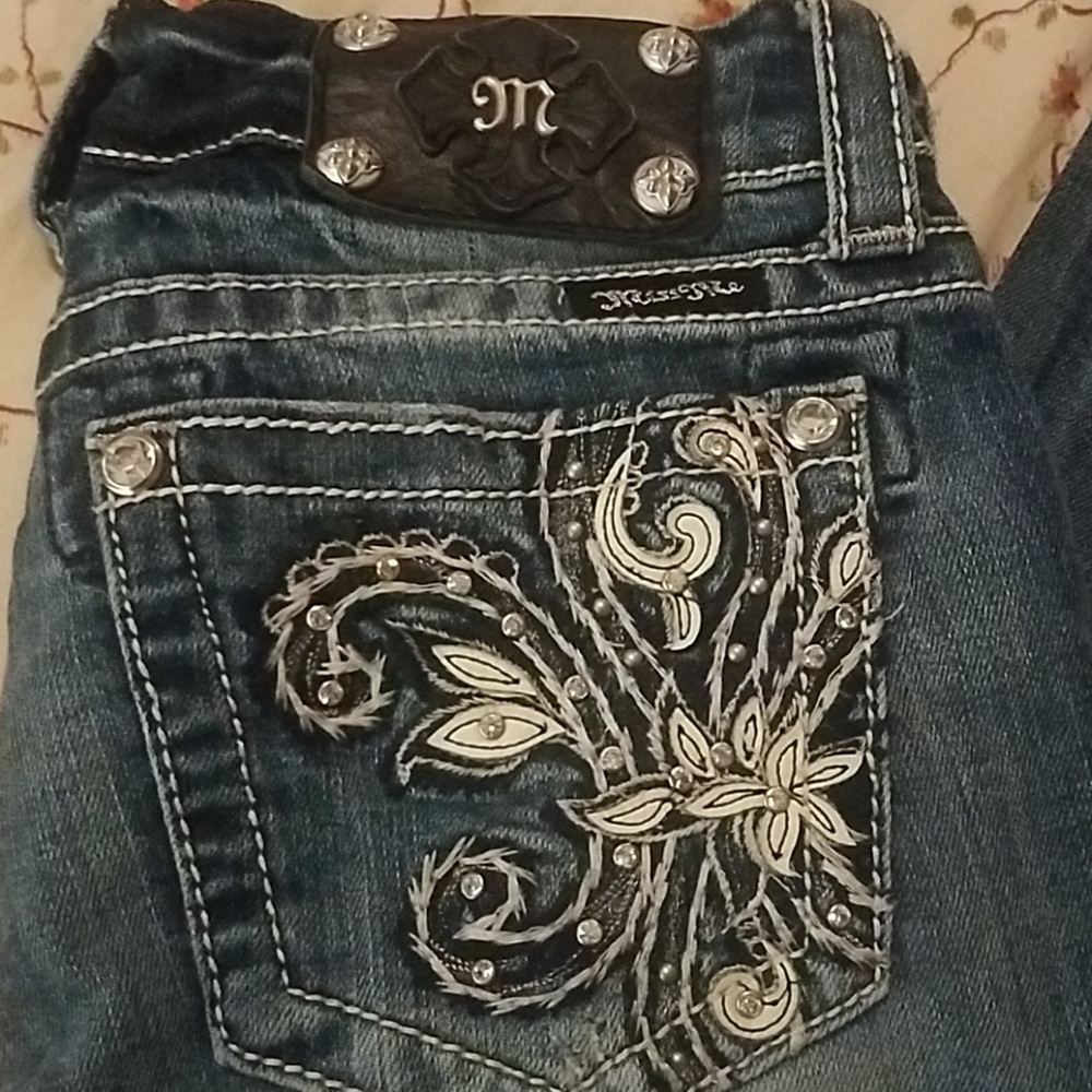 Miss Me Sequined denim Boot Cut